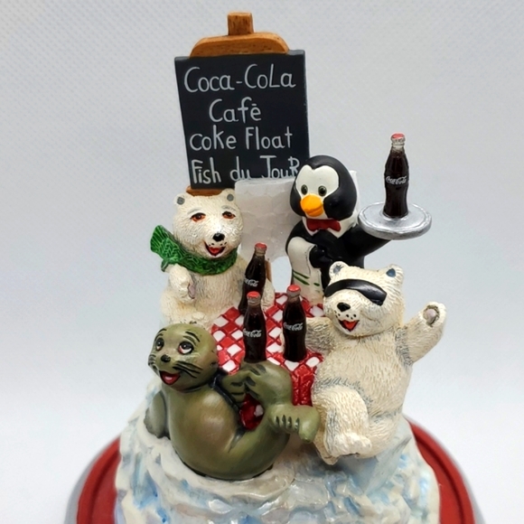 Coca-Cola Polar Bears Coca-Cola Cafe Domed Globe Limited Edition Frankli… - Picture 7 of 14